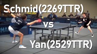 🔥Raketenaufschlag gegen unkonventionellen Stil  Schmid2269TTR vs Yan2529TTR  DTTB Pokal [upl. by Grath]