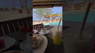 Śniadanie na Gili Meno Ora Villas Resort [upl. by Coady134]