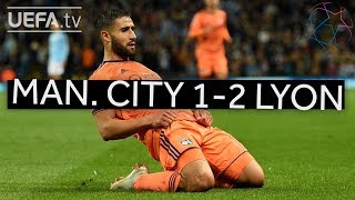 MAN CITY 12 LYON UCL HIGHLIGHTS [upl. by Caty]