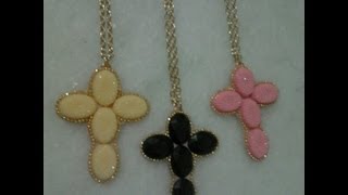 NM Bijoux  Passo a Passo  Colar Crucifixo [upl. by Neyuq816]