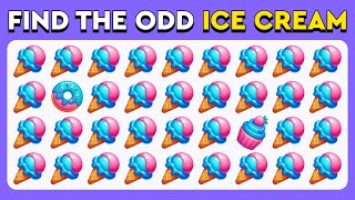 Find the ODD One Out  Sweets Edition 🍰🍨🍭  Easy Medium Hard Levels Quiz [upl. by Mady]