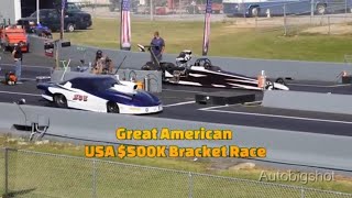 Adrenaline Rush of Dragster Racing Great American USA Bracket Racing 2023 Montgomery Int Dragway [upl. by Akyssej]