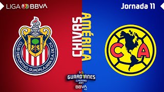 Resumen y Goles  Chivas vs América  Liga BBVA MX  Guard1anes 2021  Jornada 11 [upl. by Noicpecnoc755]