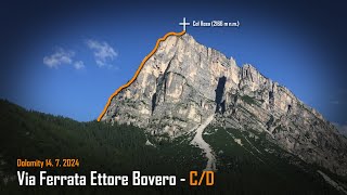 Via Ferrata Ettore Bovero  Itálie  Dolomity 2024 [upl. by Ennairrek41]