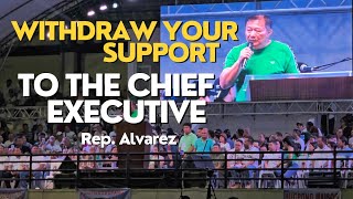 Withdraw Your Support The Chief Executive Rep Pantaleon Alvarez Full Speech Tagum City [upl. by Netsryk346]