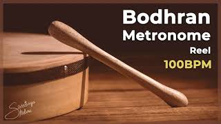 Bodhran Metronome  REEL  100BPM [upl. by Susejedairam]