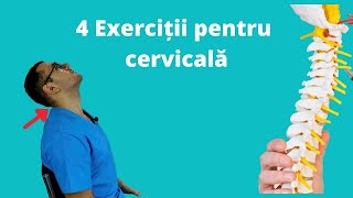 Exerciții de kinetoterapie coloana vertebrală cervicală Protocol de kinetoterapie la saltea [upl. by Coridon]