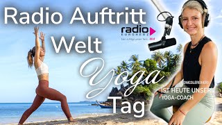 Welt Yoga Tag Ich war im Radio amp in der Zeitung  Clips aus der Show [upl. by Maximilianus]