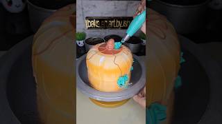 Pumpkin cake making 😍 vlog ytshorts yt viralfood viralvideo cake pumpkin cakes recipeyummy [upl. by Janis]