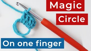 How to Crochet a Magic Ring  Amigurumi Beginner Basics [upl. by Yngiram]