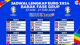 Jadwal Piala Eropa 2024 Babak Fase Grup Live Rcti  UEFA EURO 2024 [upl. by Aneleiram610]