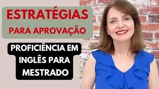 COMO ESTUDAR PARA SER APROVADO  PROVA DE PROFICIÊNCIA EM INGLÊS [upl. by Brittne775]