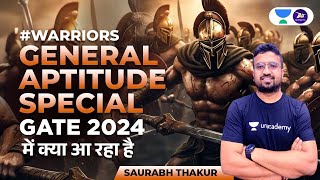 GENERAL APTITUDE SPECIAL  GATE 2024 में क्या आ रहा है  Saurabh Thakur [upl. by Osterhus]