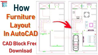 How To Layout Furniture In Plan  About CAD Blocks  Edit  Free CAD Block [upl. by Davey986]