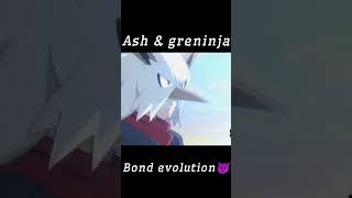 Ash amp Greninja bond evolution😈 Pokemon  pokemon ash greninja anime shorts [upl. by Denman]