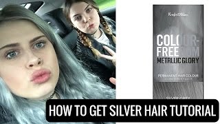 How To Get Silver Grey Hair Tutorial colour freedom  SABILLIE [upl. by Aymahs143]