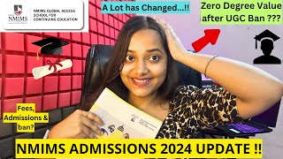 NMIMS Admission process 2024🔥Online MBABBA after UGC Ban issue worth or not Online Degree❌Value [upl. by Bollay]