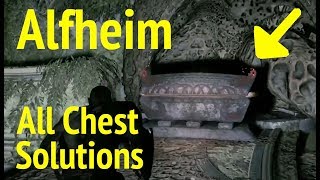 God of War All Alfheim Chest Puzzle Solutions God of War 4 [upl. by Gorden]