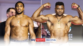 JOSHUA VS NGANNOU ⚖  FULL WEIGHIN [upl. by Fogg]