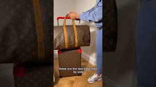 Louis Vuitton keepall 55 VS 45 ✈️ travelbag keepall louisvuitton luggage [upl. by Epner]