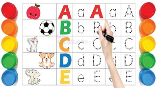 Abc Dotted Tracing English Alphabet Writing Preschool learning abc alphabets kidschohantv 307 [upl. by Ennirok496]