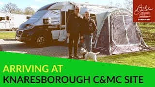 Arriving At Knaresborough Caravan And Motorhome Club Site [upl. by Anol519]