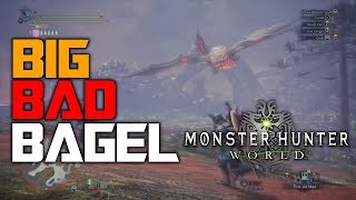 Big Bad Bagel Moments  Bazelgeuse Montage  Monster Hunter World PS4 PRO [upl. by Nereids]