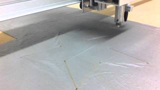 CNC Fabric Cutter Gcode modification test [upl. by Pappano438]