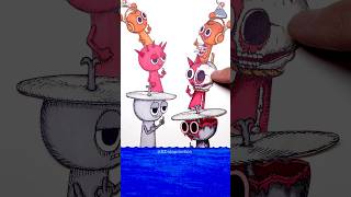 Surprise  12  Sprunki Oren Raddy Clukr ph1 amp 2 stopmotion drawing sprunki incredibox [upl. by Faith]