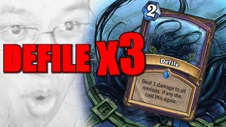 TRIPLE DEFILE ARENA  The Boomsday Project  Hearthstone Arena [upl. by Hayashi731]