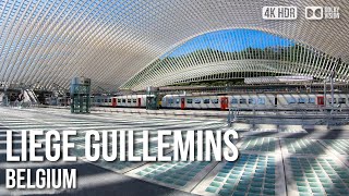 LiègeGuillemins Railway Station  🇧🇪 Belgium 4K HDR Walking Tour [upl. by Enirhtak]