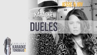 Dueles  Jessy Joy  Karaoke Tono bajo [upl. by Aicekal]