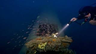 heinkel111 4k plane wreckdive wreckdiving deepdive technicaldive palmesbeach menton [upl. by Frodi]