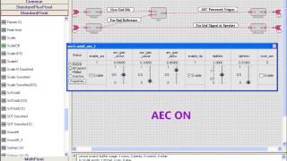 Acoustic Echo Cancellation AEC on ADSP21369 SHARC board by AMI Technologies [upl. by Adnorahc]