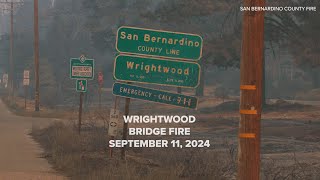 Wrightwood CA BridgeFire 91124 [upl. by Hubsher401]