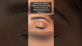 Easy Eye Makeup for HoodedSmall Eyes [upl. by Aniaz]