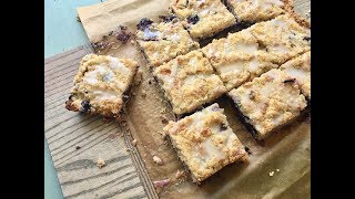 LEMON BLUEBERRY CRUMB BARS [upl. by Aicirtac]