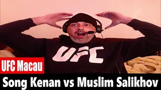 UFC Macau Muslim Salikhov KOs Song Kenan LIVE REACTION [upl. by Fontana]