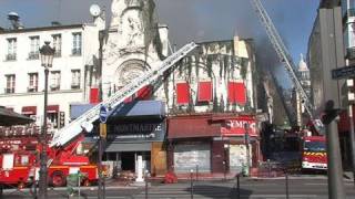 Incendie à lÉlysée Montmartre salle de Paris [upl. by Inobe]