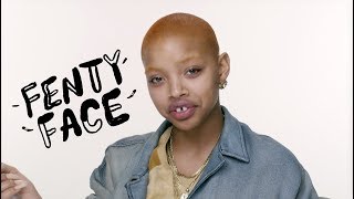 SLICK WOODS FENTY FACE MAKEUP TUTORIAL  FENTY BEAUTY [upl. by Leisam65]