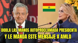 JEANINE AÑEZ ARREPENTIDA CON AMLO MANDA MENSAJE PARA BUSCAR AMISTAD MUTUA ENTRE PAISES [upl. by Leahicm]