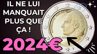 La nouvelle pièce de 2 EURO France 2024 Emmanuel MACRON [upl. by Akinert93]