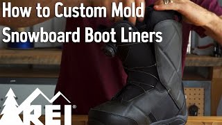 Snowboarding How to Custom Mold Snowboard Boot Liners [upl. by Norrahs]