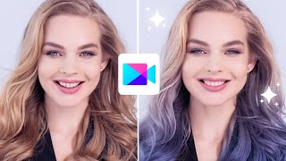 How to Change Your Hair color In Videos  YouCam Video  Your Best Editing App for TiktTok in 2021 [upl. by Seabrook]