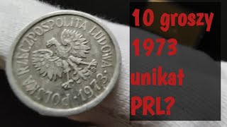 10 groszy 1973 jaka cena za monetę z PRL u 10 groszy 1973 bez znaku kosztuje fortunne numizamtyka [upl. by Norvil]