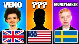 Best Fortnite Players From EVERY Country [upl. by Laure]