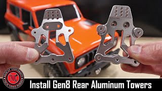 Redcat University  How To  Redcat Racing Gen8 Scout Aluminum Rear Shock Tower Option Part Install [upl. by Ggerc963]