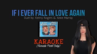 IF I EVER FALL IN LOVE AGAIN KARAOKE Female Part Only [upl. by Janus418]