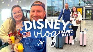 WALT DISNEY WORLD ✈️ DAY 1 • travel day Virgin flight Sunshine Flyer amp Pop Century Resort Vlog ✨ [upl. by Aksoyn]