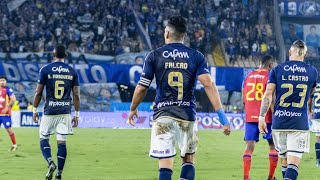 Millonarios 2 Deportivo Pasto 1  Cuadrangulares 20242 El tigre Falcao anotó en el Campín [upl. by Hepza]